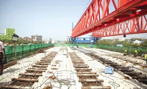Ongoing construction at the Tetteh Quarshie Interchange, which is part of the Accra–Tema Motorway expansion