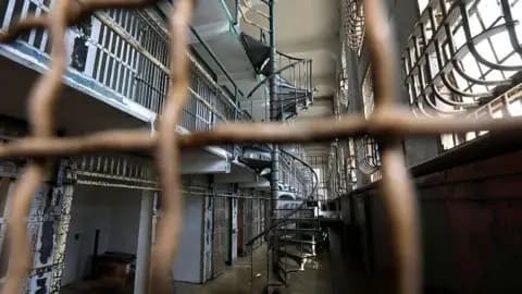 Getty Images A view of a cellblock on Alcatraz Island.