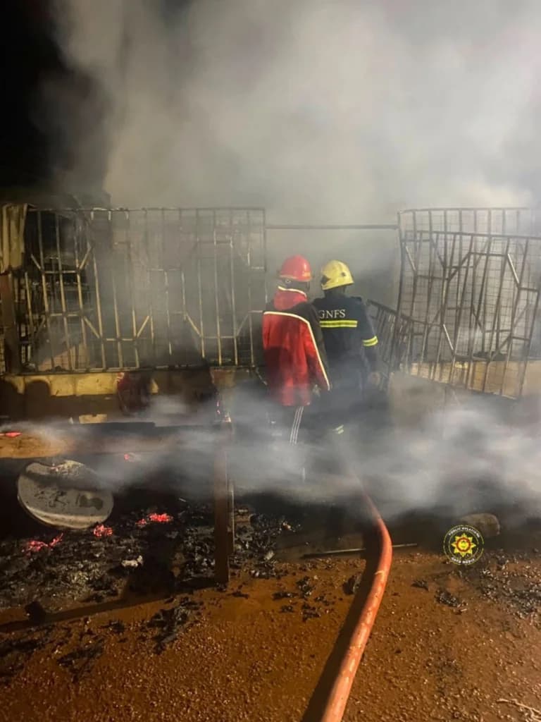 Amenam Supermarket Fire: GH¢80,000 in Goods Lost in Birim North Blaze