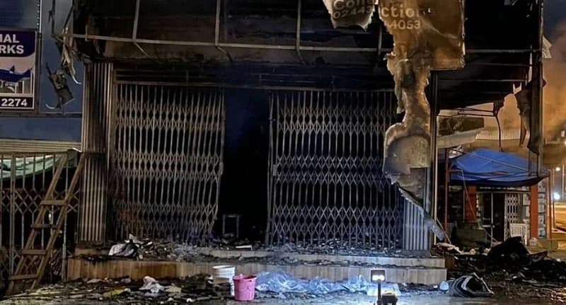 Fire Destroys Eddie K Boutique in Kumasi During Heavy Sunday Downpour