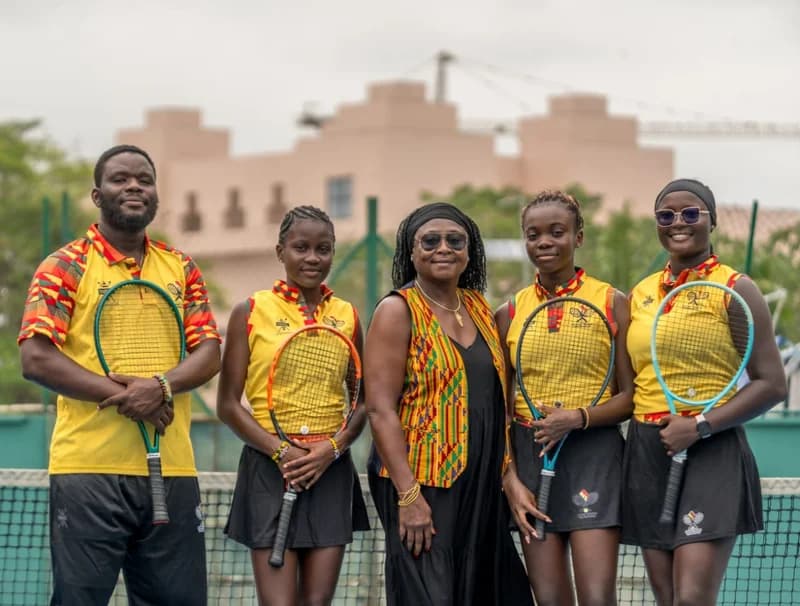 Ghana’s Diamond Rackets Depart for Botswana for 2026 Billie Jean King Cup