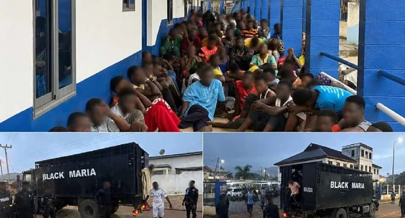 Police Arrest 258 Suspects Following Violent Disturbances and Arson in Nsawam-Adoagyiri