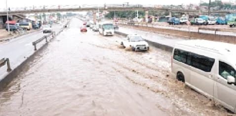 Recent floods in some part of Accra