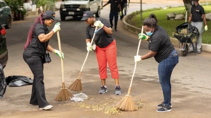 Miss Ghana 2026 Contestants and Minerals Income Investment Fund Spearhead National Clean-Up Efforts