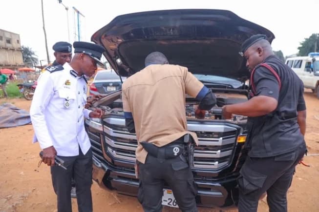 Police intercept 1,054 vehicles in Greater Accra over illegal sirens and traffic offences