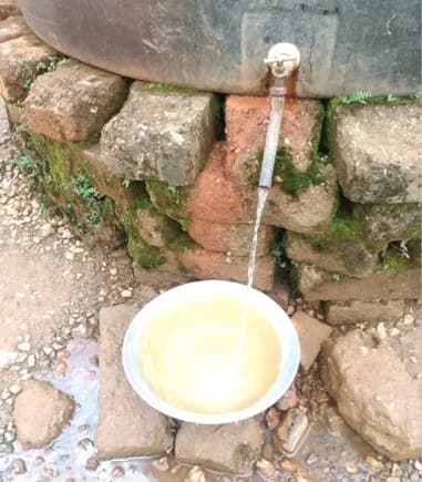 This is the current state of water at the Appiatse relief camp