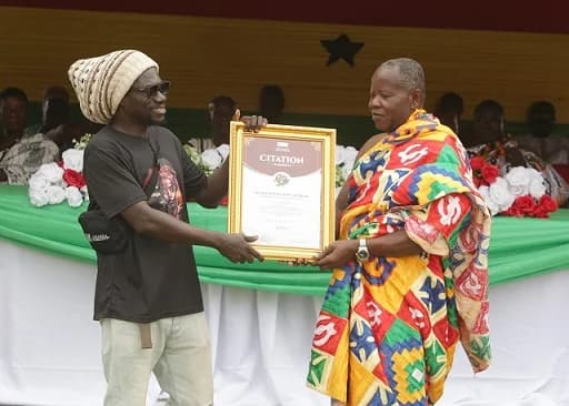 OSAGYEFO honoured for humanitarian service to Okurase