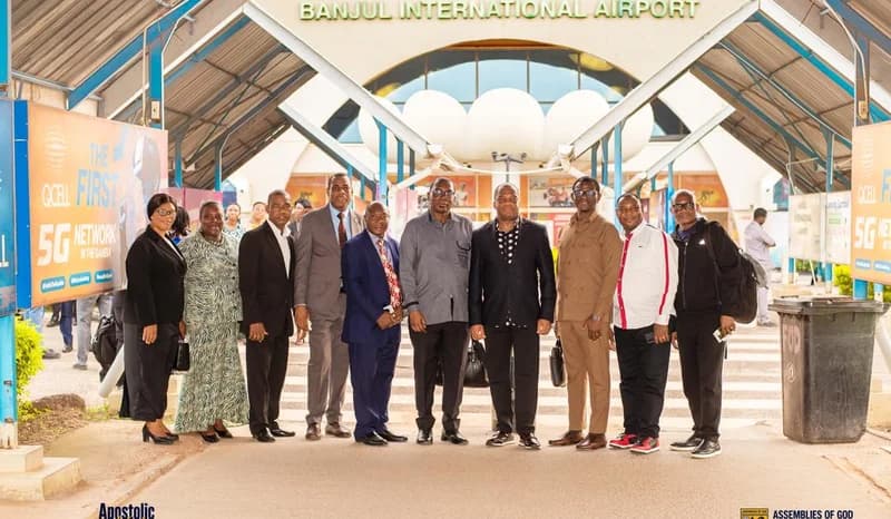 Rev Stephen Wengam Leads Landmark Assemblies of God Ghana Mission to The Gambia