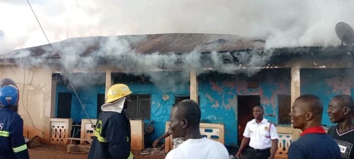 Fire destroys late Tamale Central MP Murtala’s family house