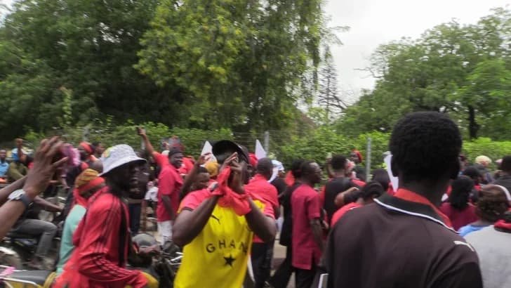 Some of the demonstrators