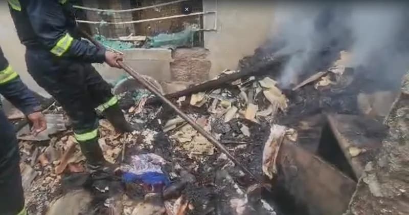 GNFS Firefighters Battle Major Blaze at Labadi Wireless; Multiple Homes Affected