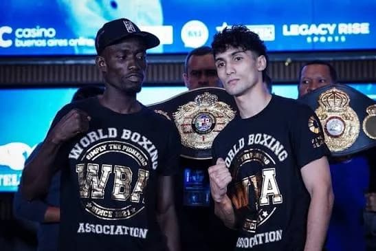 Ghanaian Boxer John Laryea Disqualified in WBA Featherweight Title Eliminator Against Maximilliano Robledo