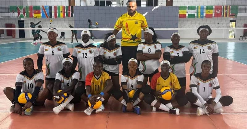 Ghana National Volleyball Team Advances to Africa Nations Cup Quarterfinals with Victory Over Zambia