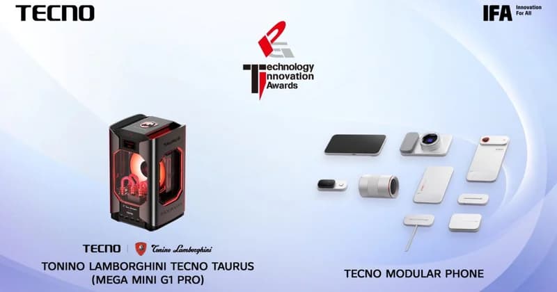 TECNO Secures Dual Gold at IFA 2026 for Breakthrough Modular Phone and Water-Cooled Gaming PC