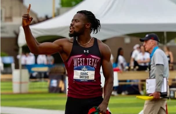 Isaac Botsio Cements Historic Legacy with Third Consecutive NCAA Division II 100m National Title