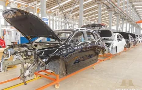 A section of the assembly plant