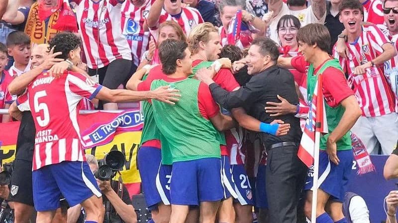 Atletico Madrid celebrate