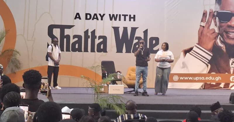 Shatta Wale Urges UPSA Students to Prioritize Entrepreneurial Mindset and Mental Preparedness