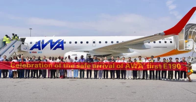 Africa World Airlines Unveils First Embraer E190 as Part of 10-Aircraft Fleet Expansion Plan
