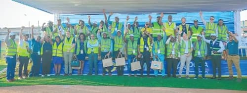 Delegation and industry stakeholders after the launch