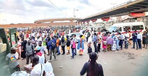 Commuters endure long queues for scarce vehicles ahead of transport fare increases