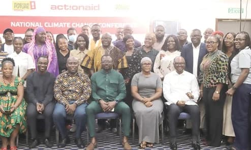 Dignitaries and some participants after the event. Picture: EDNA SALVO KOTEY