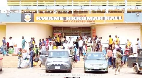 Some of the stranded students on UCC campus
