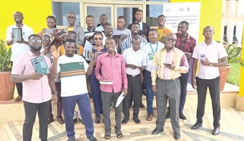 Some participants after the training at Bibiani