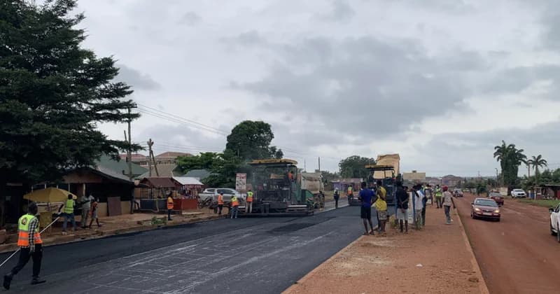 Kofi Job Company starts asphaltic overlays on Sunyani Inner Ring-Road