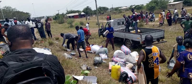 Sprinter bus overturns at Sege leaving 22 passengers injured