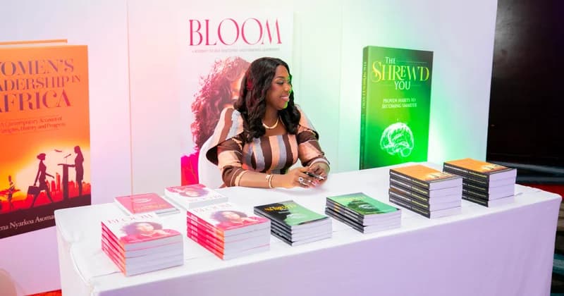 Abena Nyarkoa Asomaning launches three books and art to support inmates