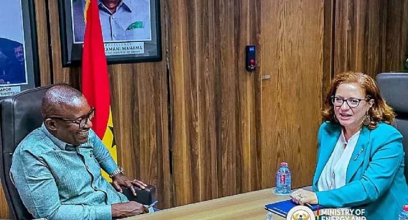John Jinapor discusses energy sector investment with Italian Ambassador