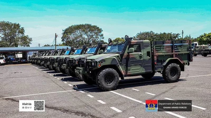 Ghana Armed Forces commissions 45 utility vehicles to enhance mobility