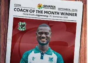 Nana Kwaku Agyemang wins NASCO Coach of the Month for September