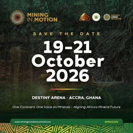 Jeremiah Koung arrives in Accra for Mining in Motion Summit