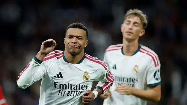 Kylian Mbappe scores twice in Real Madrid victory over Sevilla
