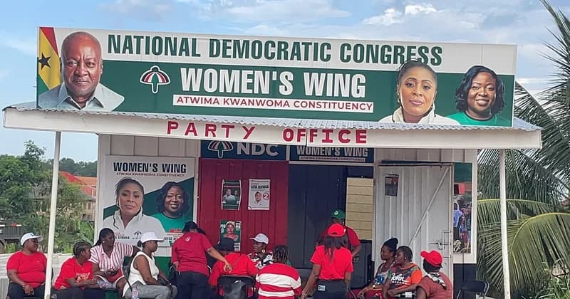 Atwima Kwanwoma NDC members protest over alleged bloated voters' register