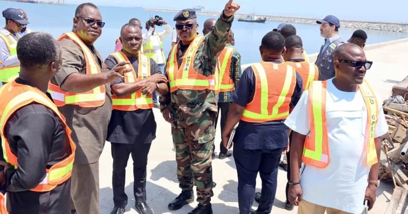 John Asiedu Nketiah inspects infrastructure upgrades at Tema Port